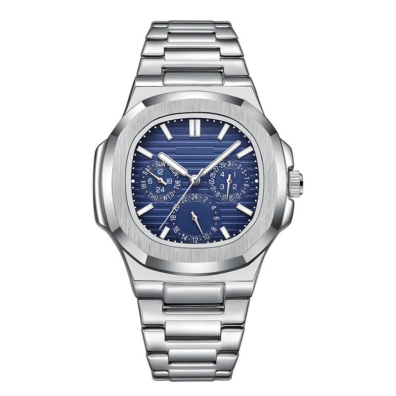 Quartz Wrist Watch Men's Waterproof Watch Stainless Steel Strap Quartz Analog Classic Business Wristwatch Mens Casual Gift Watch