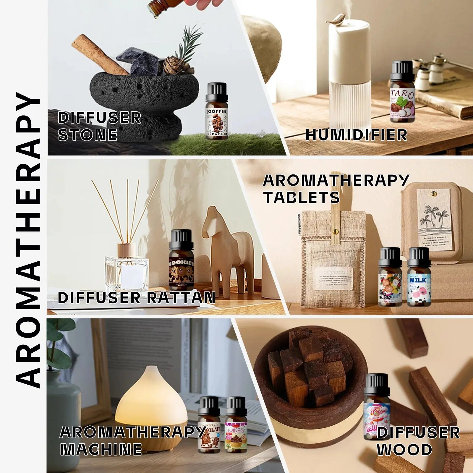 18 type Gourmet Essential Oils Perfumes Fragrance Is Long-Lasting For Skin、Diffusers、Candles Making Gifts For Women theelegancejewellery
