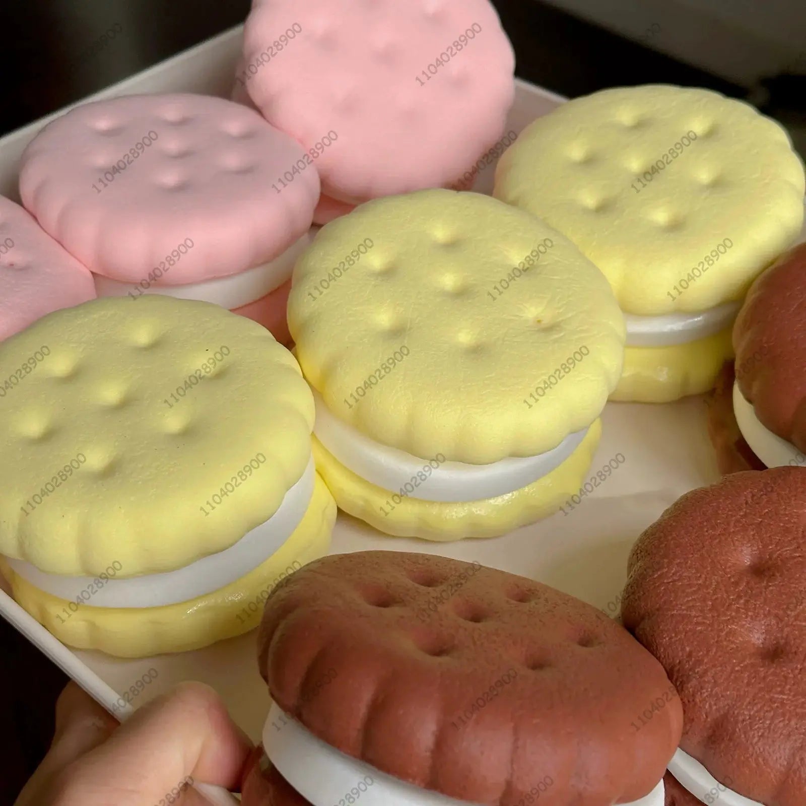 Squishy Simulated Cake Squeeze Toy Fidgets Toys Big Cookie Biscuit Slow Rising Squishy Anxiety Antistress Squishys Gifts Kids theelegancejewellery