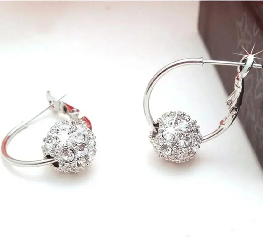 Fashion Trend Earrings Zircon Pendant Earrings Shiny Earrings for Women's Wedding Betrothal Bride Jewelry Birthday Gift theelegancejewellery