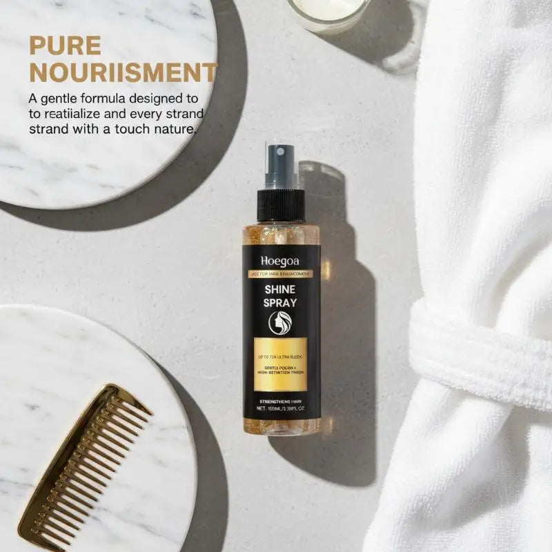 Hair Shiny Enhancement Spray Hair Light Smooth Elastic High Quality Reduce Frizz Dry Dull Moisturizing Nourish Scalp Hair Spary