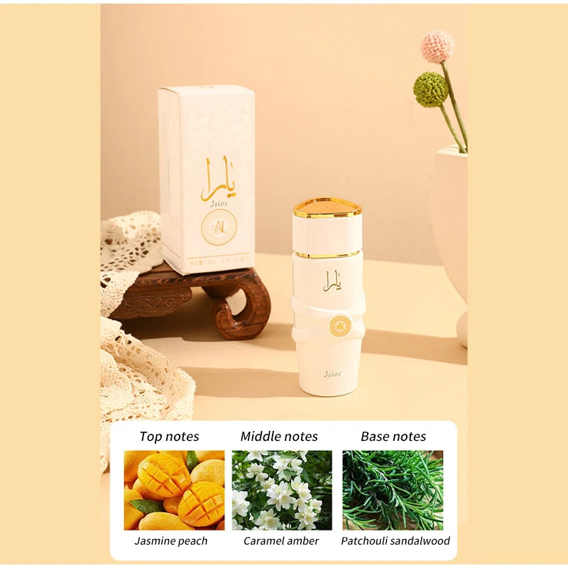 Luxury Arab Perfume,Unisex Eau De Parfum Spray,Flowers Fruits Notes Women Fragrance,Spicy Oriental Gourmand Scent,Musk Body Mist