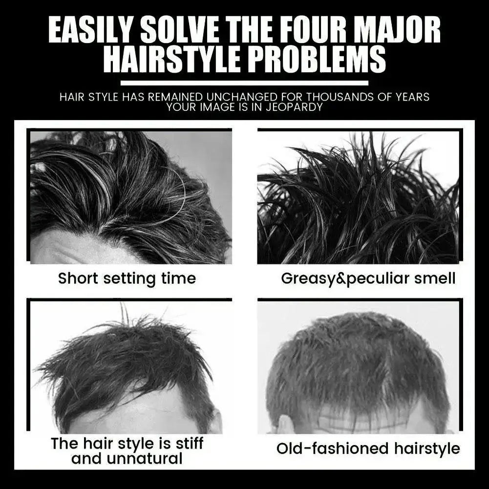 BASED Hair Wax for Men Long-Lasting Strong Hold Matte Finish Hair Styling Wax Non-Greasy Fluffy Texture Volume Hair Pomade