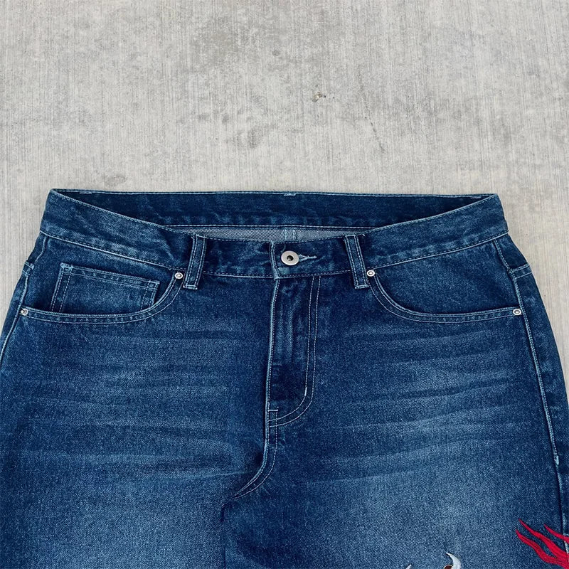 Dragon Graffiti Baggy Jeans