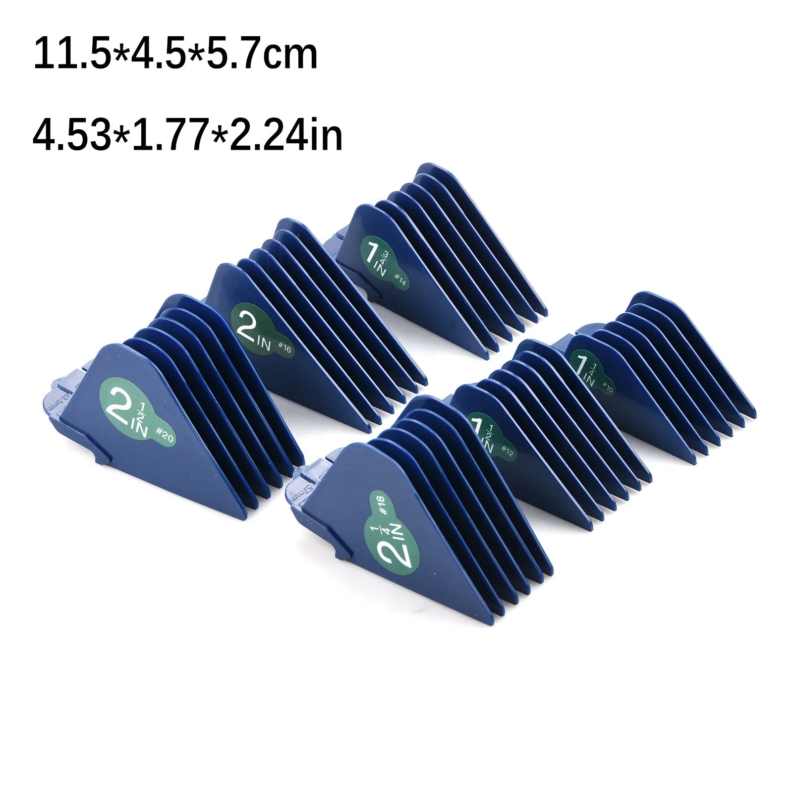6Pcs/Set For Clipquik Clipper Guards 32mm-64mm (#20 18 16 14 12 10) Clipper Guide Combs For Wahl Accessories Clipper Guard Set