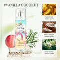The fragrance spray has a long-lasting, faint floral scent with a fruity note. It is a fragrance body spray without alcohol. theelegancejewellery
