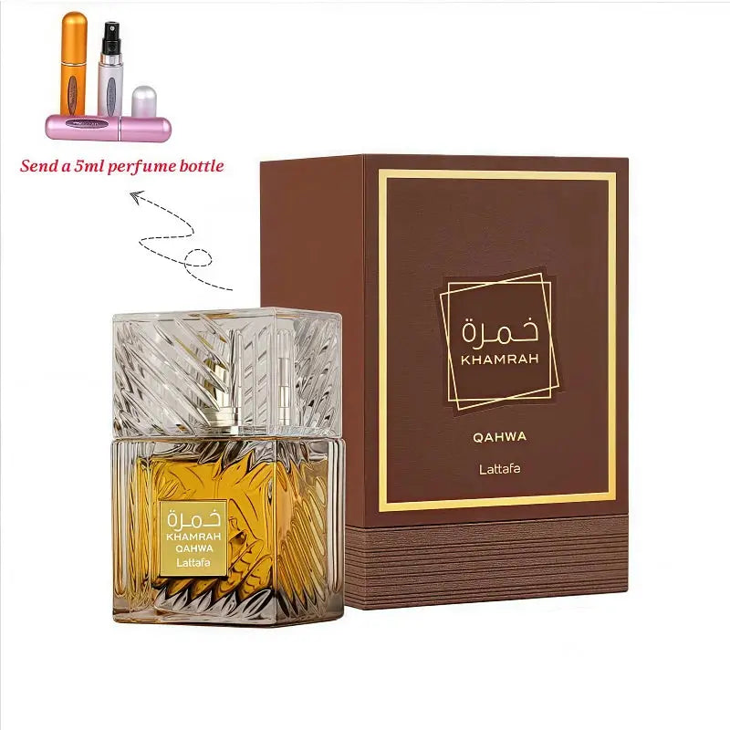 100ml Khamrah Middle Perfumes Árabes Originales Long-lasting Sandalwood and Pine Scent Cologne Men's Luxury Perfume Gift theelegancejewellery