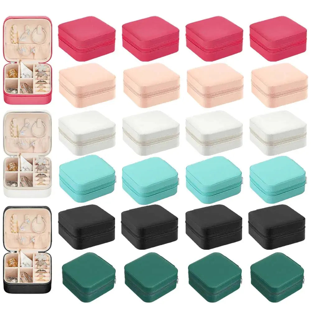 6-50pcs Travel Jewelry Case Bridesmaid Gifts Portable Jewellry Organizer Box for Wedding Guests Birthday Party Favor Storage Box EleganceJewellery