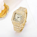 Men Watch Business Square Starry Sky Steel Belt Diamond Inlaid European American Male RomanFashion Quartz Wristwatches Gift
