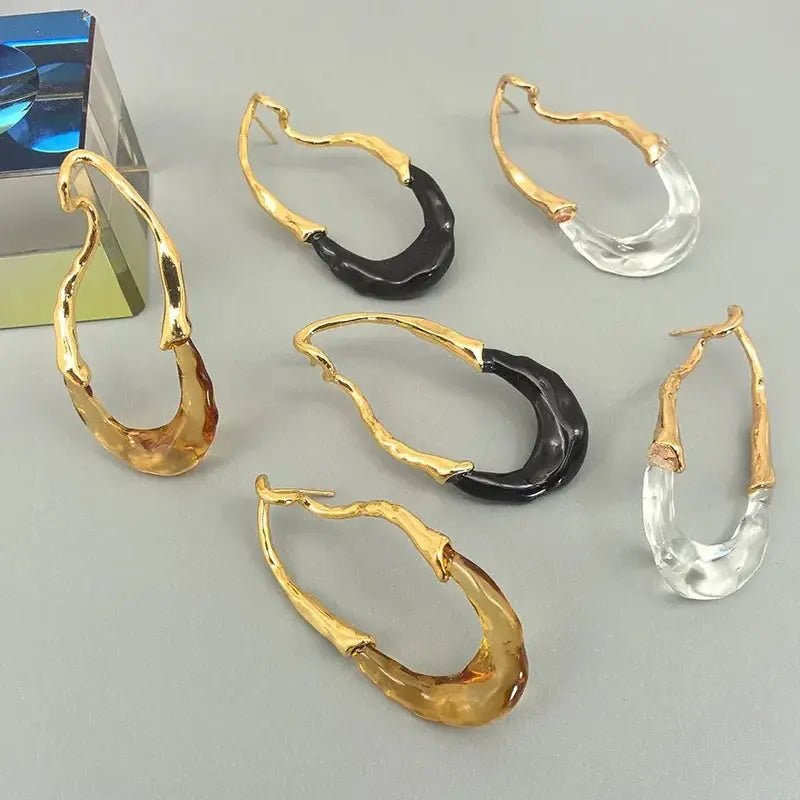 Fashion Jewelry European and American Design Irregular Earrings For Women Party Gifts Exaggerative Accessories 2025 Trend New theelegancejewellery