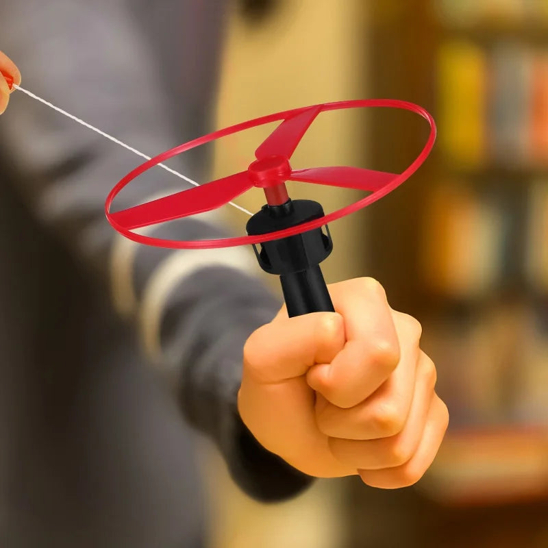 Pull String Flying Disc Set