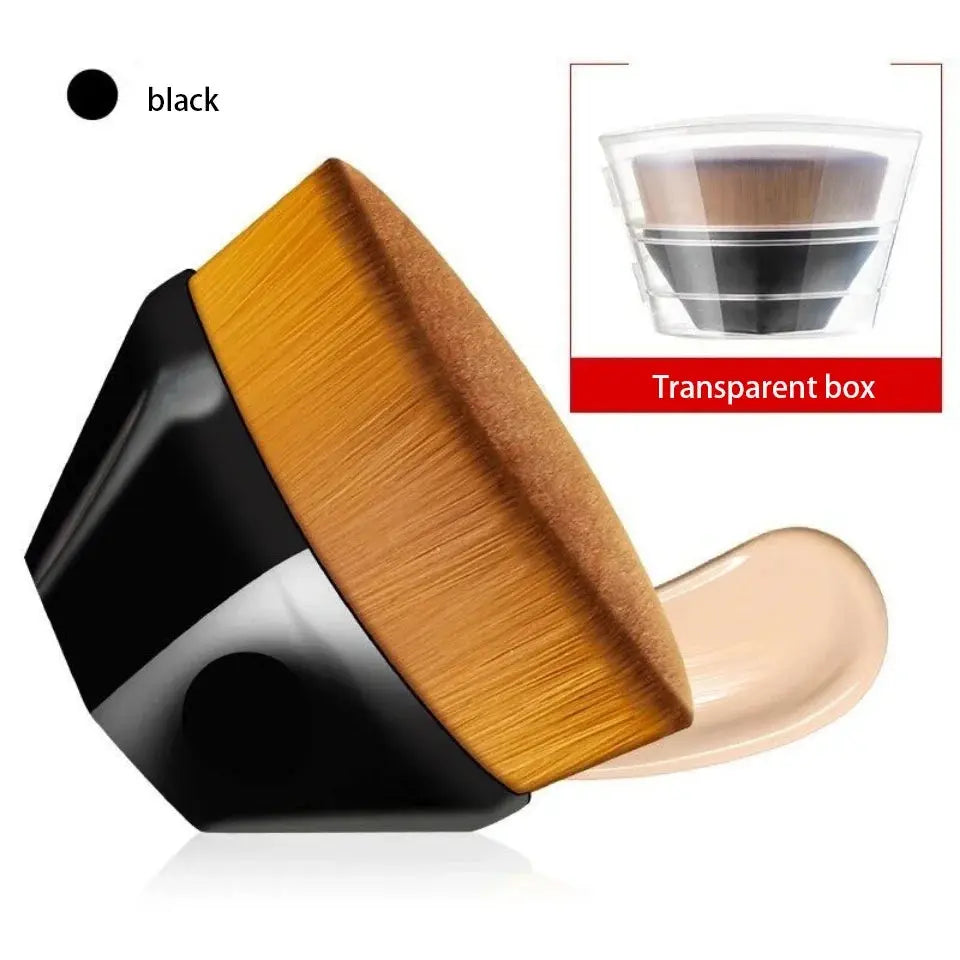 2-piece set of makeup tools: foundation brush, concealer brush, soft bristle brush, convertible makeup brush theelegancejewellery