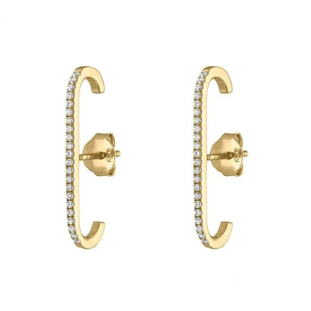 Wholesale Trend  Zirconia Earrings Charming Fashion Stud Earrings Birthday Gift  Accessories for Women Party Jewelry theelegancejewellery