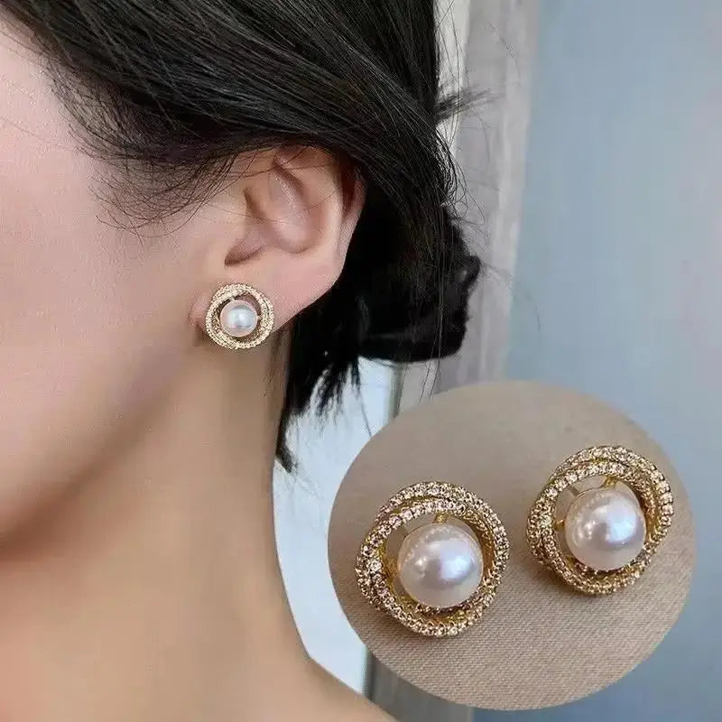 Korean Fashion Seven Star Zircon Earrings For Women Jewelry 2026 Trending New Luxury Women's Crystal Stars Stud Earrings Gifts theelegancejewellery