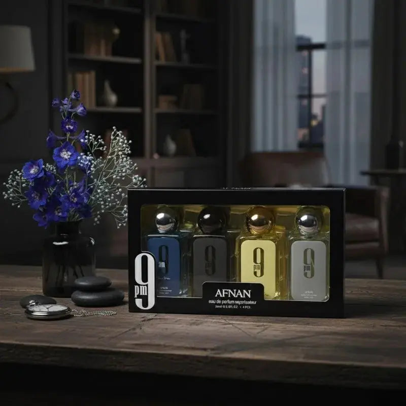 AFNAN 4PCS Perfume Set 30ml Unisex Eau De Parfum Long Lasting Fresh Sweet Woody Aromatic Fragrance Collection Luxury Mini Gift theelegancejewellery