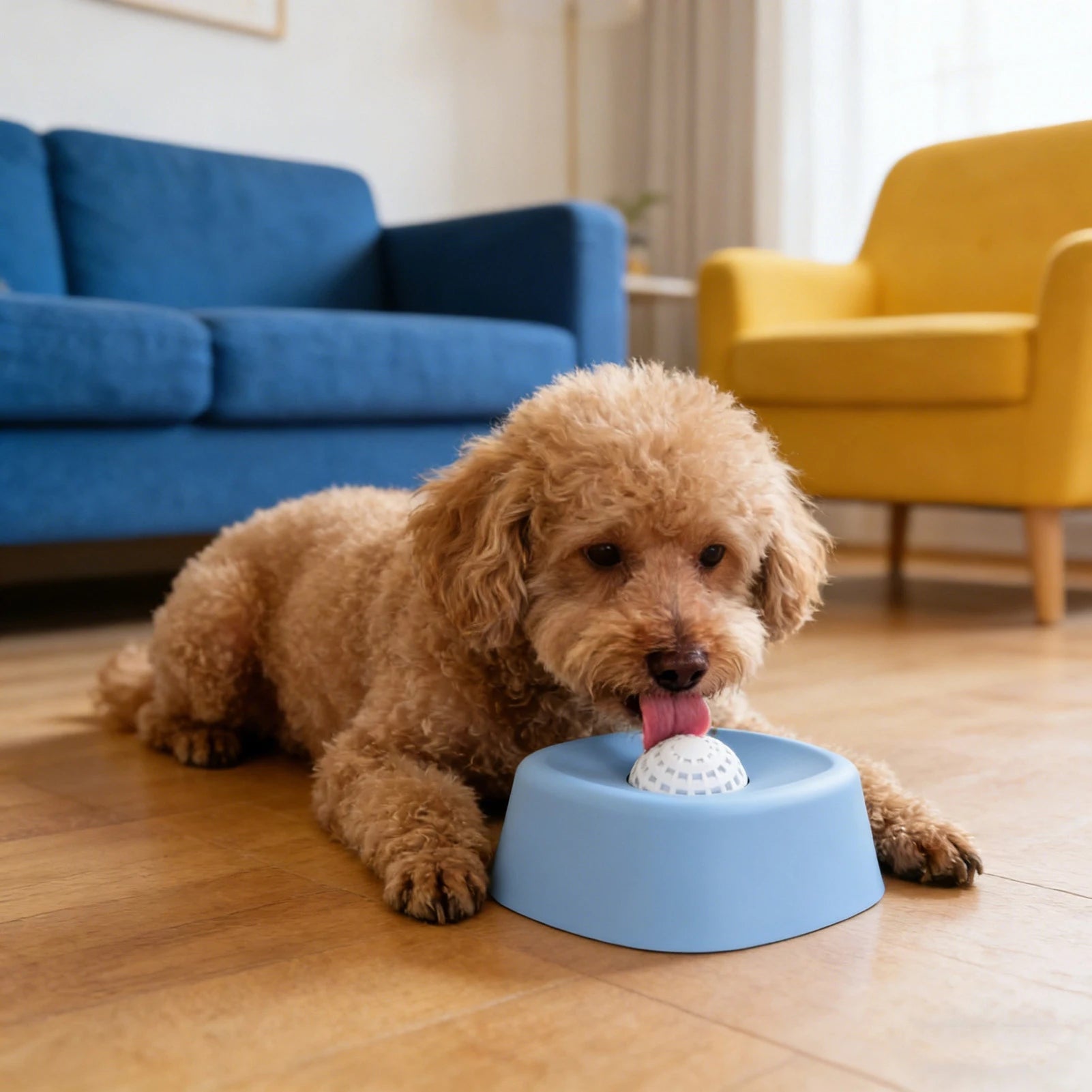 Dog Slow Feeder Lick Bowl Licking Ball Anti Spill No Mess Liquid Treat Dispenser for Yogurt Bone Broth Pet Feeding Toy Dogs