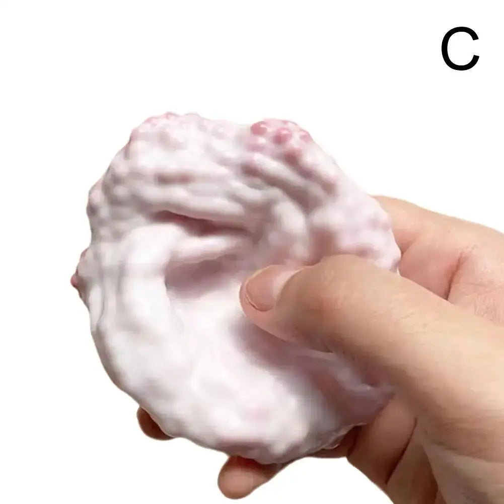 Squishy Ball Ice Skin Stress Relief Toy Super Soft Sticky Handmade Slow Rising Sensory Fidget Toy for Kids Adult Anxiety Relief theelegancejewellery