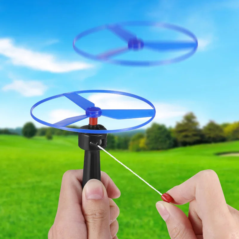 Pull String Flying Disc Set
