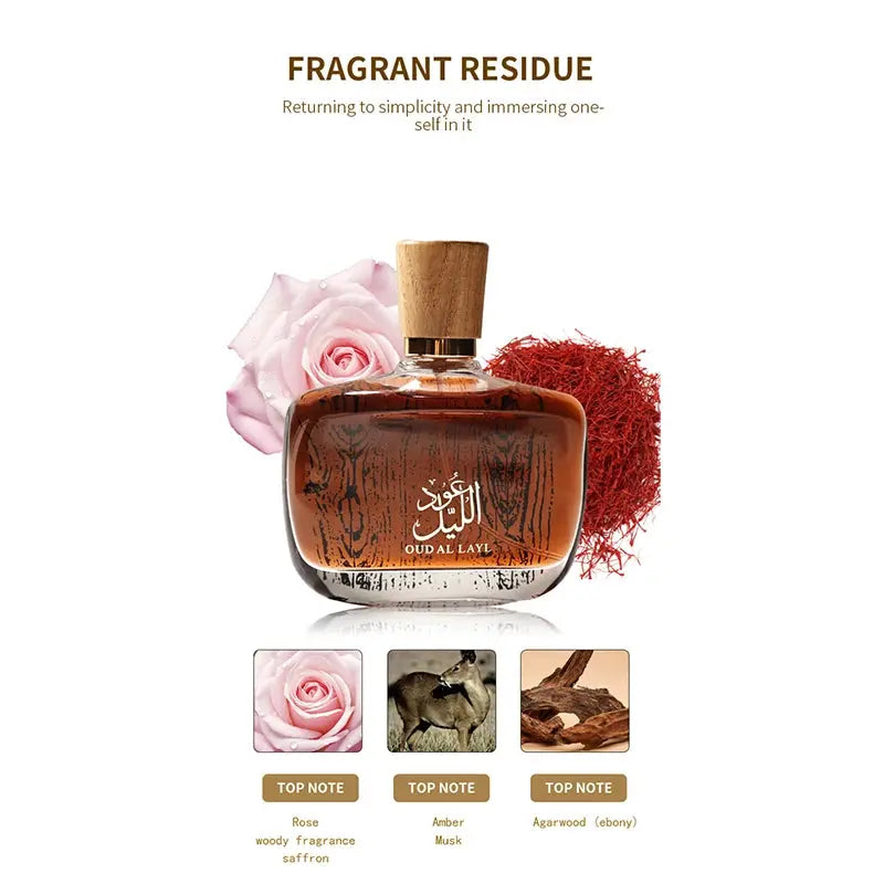 Arabic Sandalwood Perfume Classic Agarwood & Irresistible Musk Fragrance Long-lasting Elegant Charming Woody Eau De Parfum theelegancejewellery