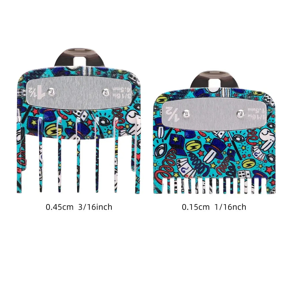 Graffiti Hair Clipper Set Limit Combs Hair Clipper Limit Comb Guide Limit Comb Trimmer Guards Attachment Haircut Accessory Tool theelegancejewellery