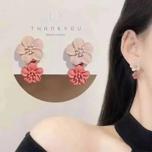 Korean Fashion Seven Star Zircon Earrings For Women Jewelry 2026 Trending New Luxury Women's Crystal Stars Stud Earrings Gifts theelegancejewellery