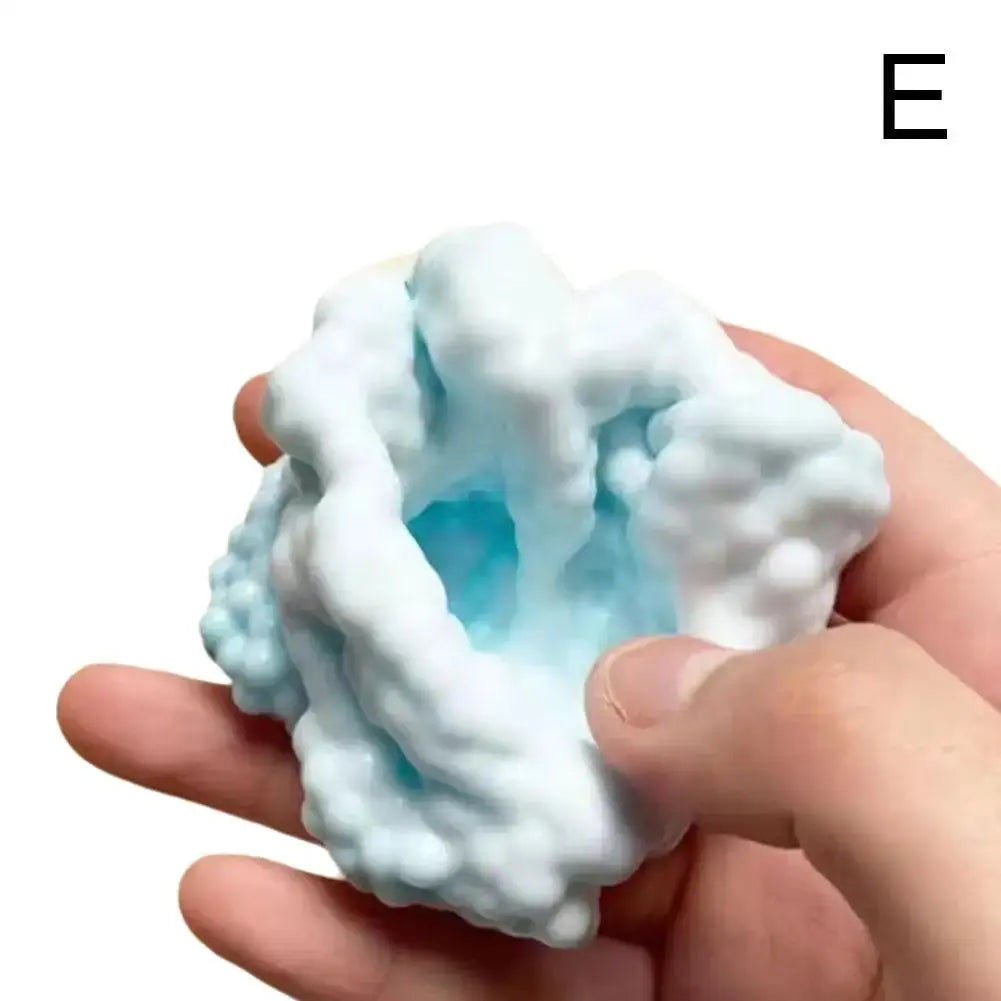 Squishy Ball Ice Skin Stress Relief Toy Super Soft Sticky Handmade Slow Rising Sensory Fidget Toy for Kids Adult Anxiety Relief theelegancejewellery