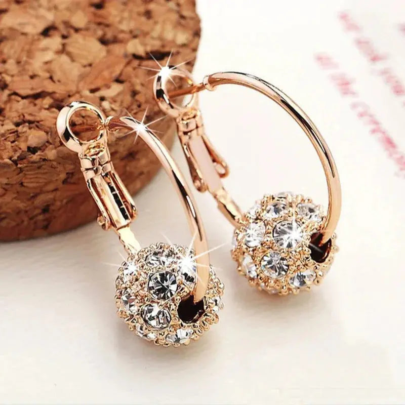 Fashion Trend Earrings Zircon Pendant Earrings Shiny Earrings for Women's Wedding Betrothal Bride Jewelry Birthday Gift theelegancejewellery