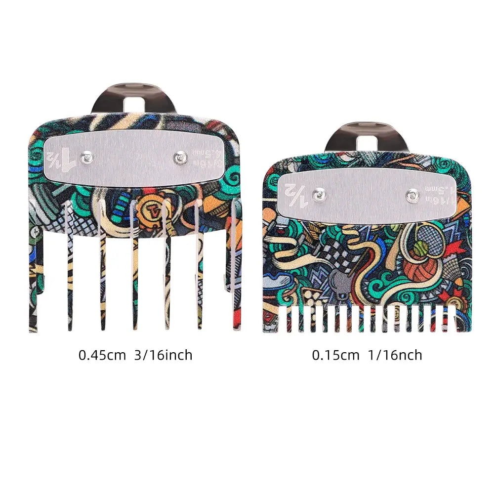 Graffiti Hair Clipper Set Limit Combs Hair Clipper Limit Comb Guide Limit Comb Trimmer Guards Attachment Haircut Accessory Tool theelegancejewellery