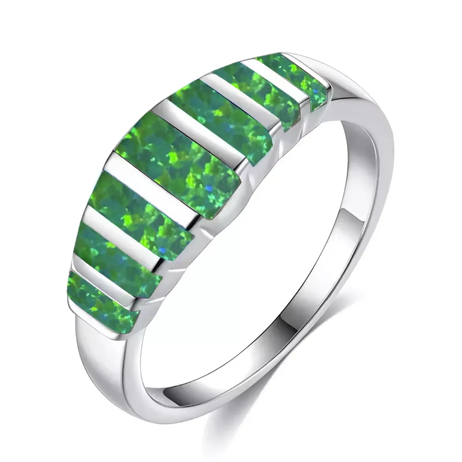 Colorful Fire Opal Fashion Jewelry Opal Cock Rings for Women Fashion Jewelry Luxury Evening Party Jewelry Christmas Gift for Her theelegancejewellery