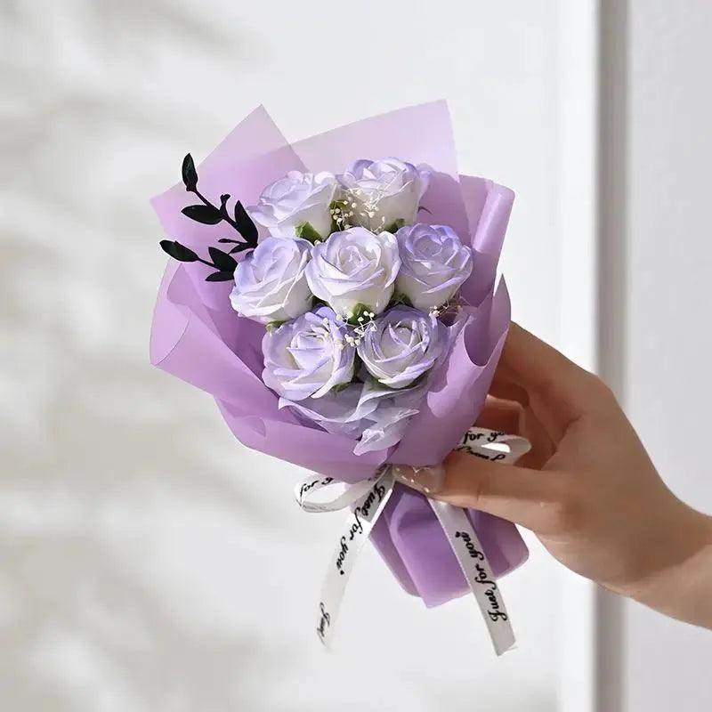Artificial Rose Flower Bouquet theelegancejewellery