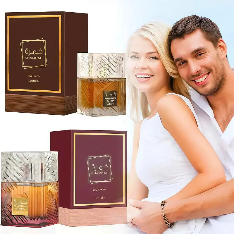 100ml Khamrah Middle Perfumes Árabes Originales Long-lasting Sandalwood and Pine Scent Cologne Men's Luxury Perfume Gift theelegancejewellery