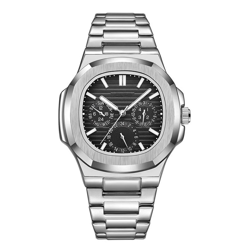 Quartz Wrist Watch Men's Waterproof Watch Stainless Steel Strap Quartz Analog Classic Business Wristwatch Mens Casual Gift Watch