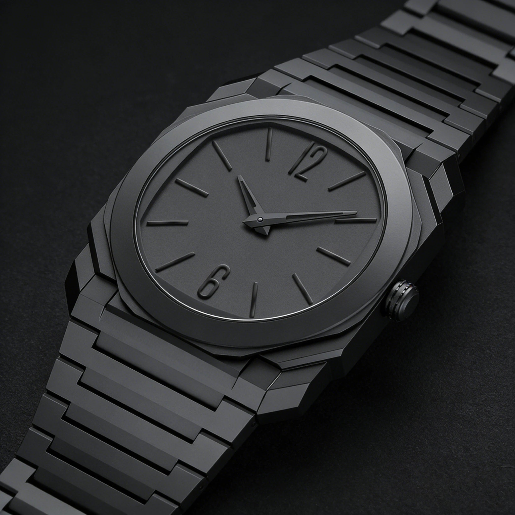 Men's Business Quartz Watch Ultra-Thin Large Dial Plastic Waterproof Watch Men's Simple High-Quality Watch Gift