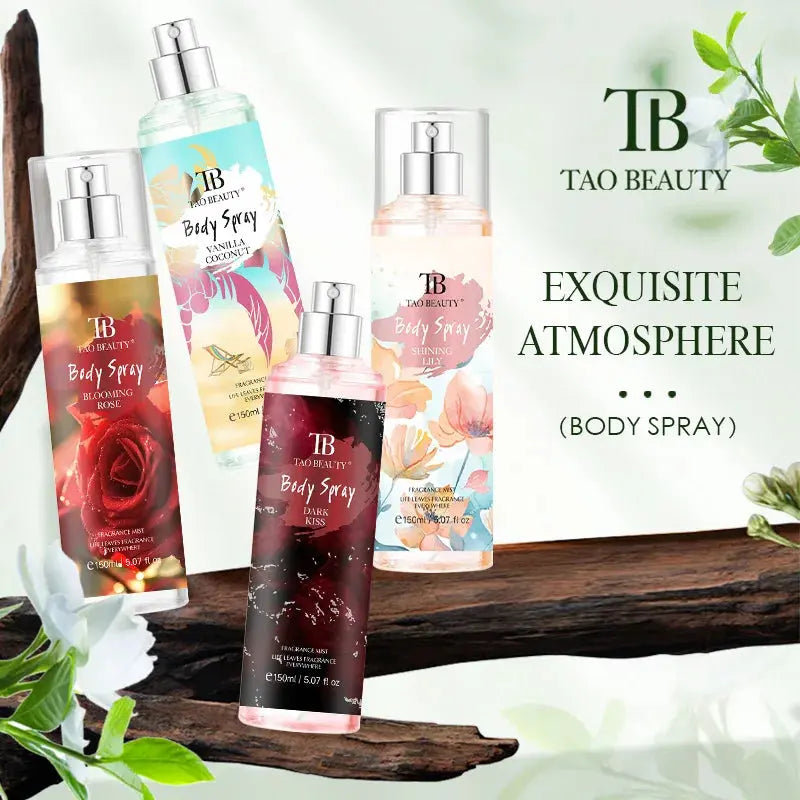 The fragrance spray has a long-lasting, faint floral scent with a fruity note. It is a fragrance body spray without alcohol. theelegancejewellery