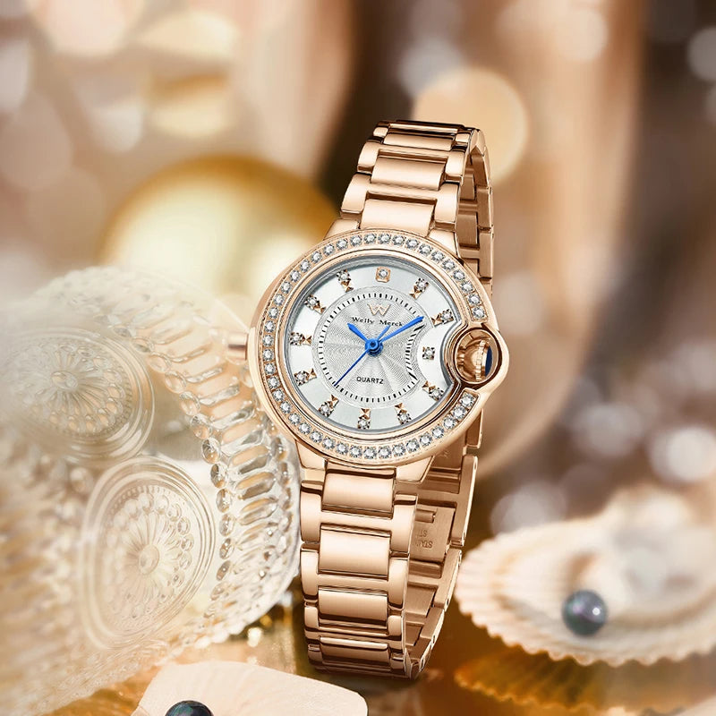WM Watch Woman Quartz Watch Waterproof Classic Casual Business Woman's Watch Welly Merck Watch WM207M