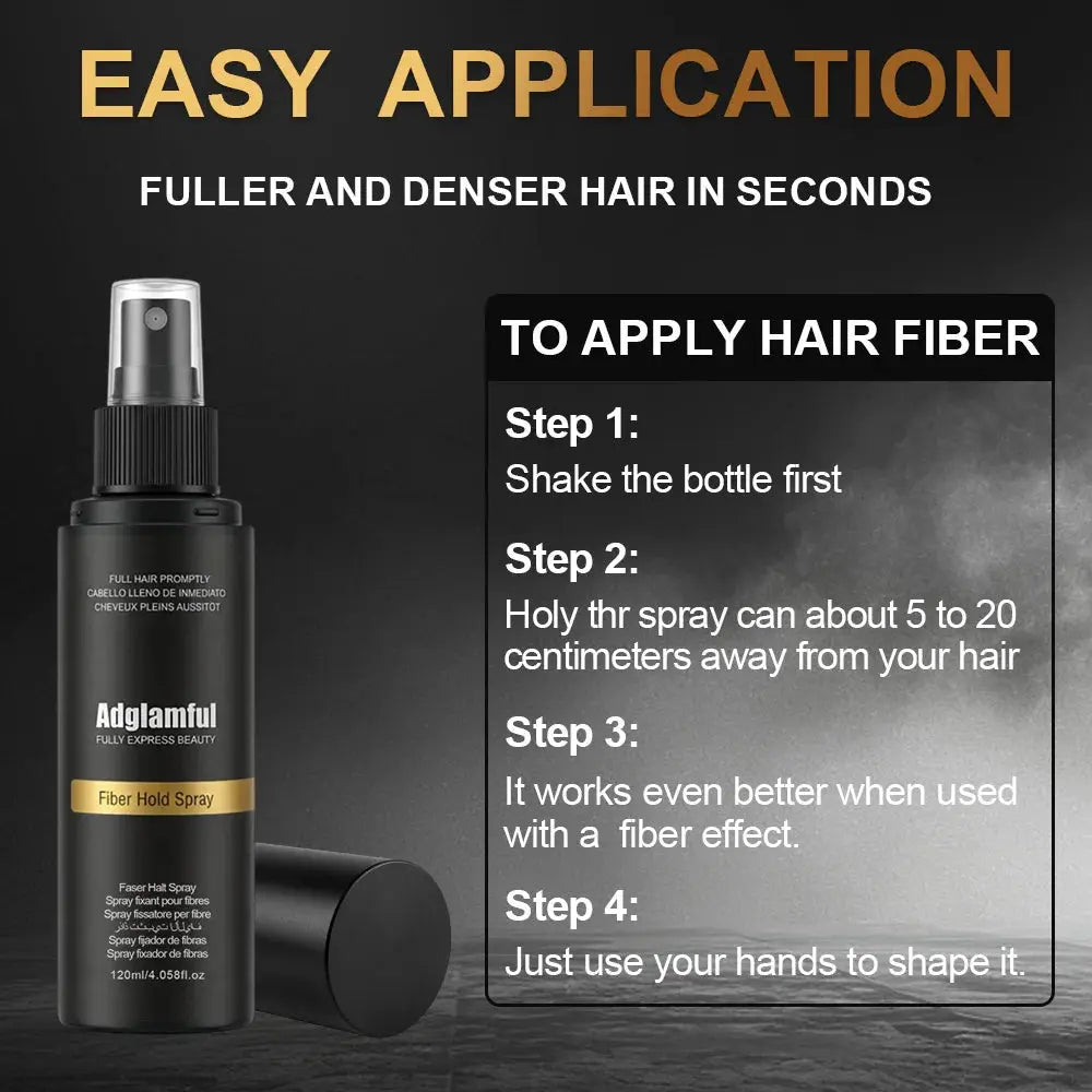 Hair Fiber Spray - Easy-To-Use, Long-Lasting Volume & Texture, Ideal for All Hair Types, with Natural-Looking Fullness theelegancejewellery