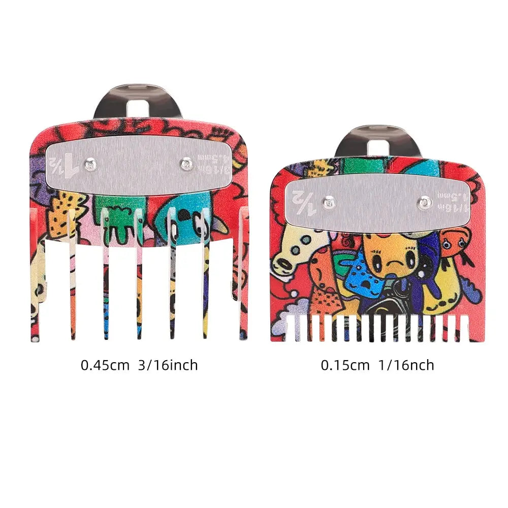 Graffiti Hair Clipper Set Limit Combs Hair Clipper Limit Comb Guide Limit Comb Trimmer Guards Attachment Haircut Accessory Tool theelegancejewellery