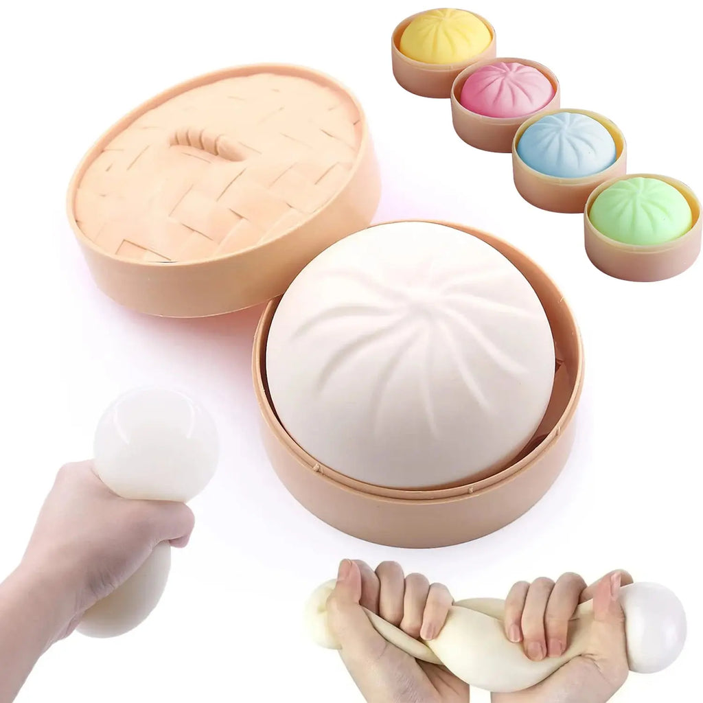 Squishy Buns Fidget Toy Anti-Stress Slow Rising Fruit Pinch Squeeze Stress Reliever Funny Pressure Reducer Prop theelegancejewellery