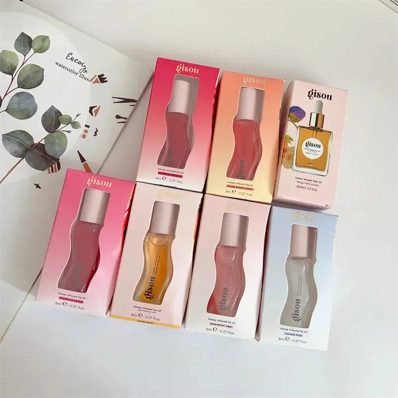 Original Gisou Moisturizing Lip Balm Lip Oil Gloss Care Of The Lips Benetitnt For Lips Plumping Exfoliating Plumping Gloss Oil theelegancejewellery