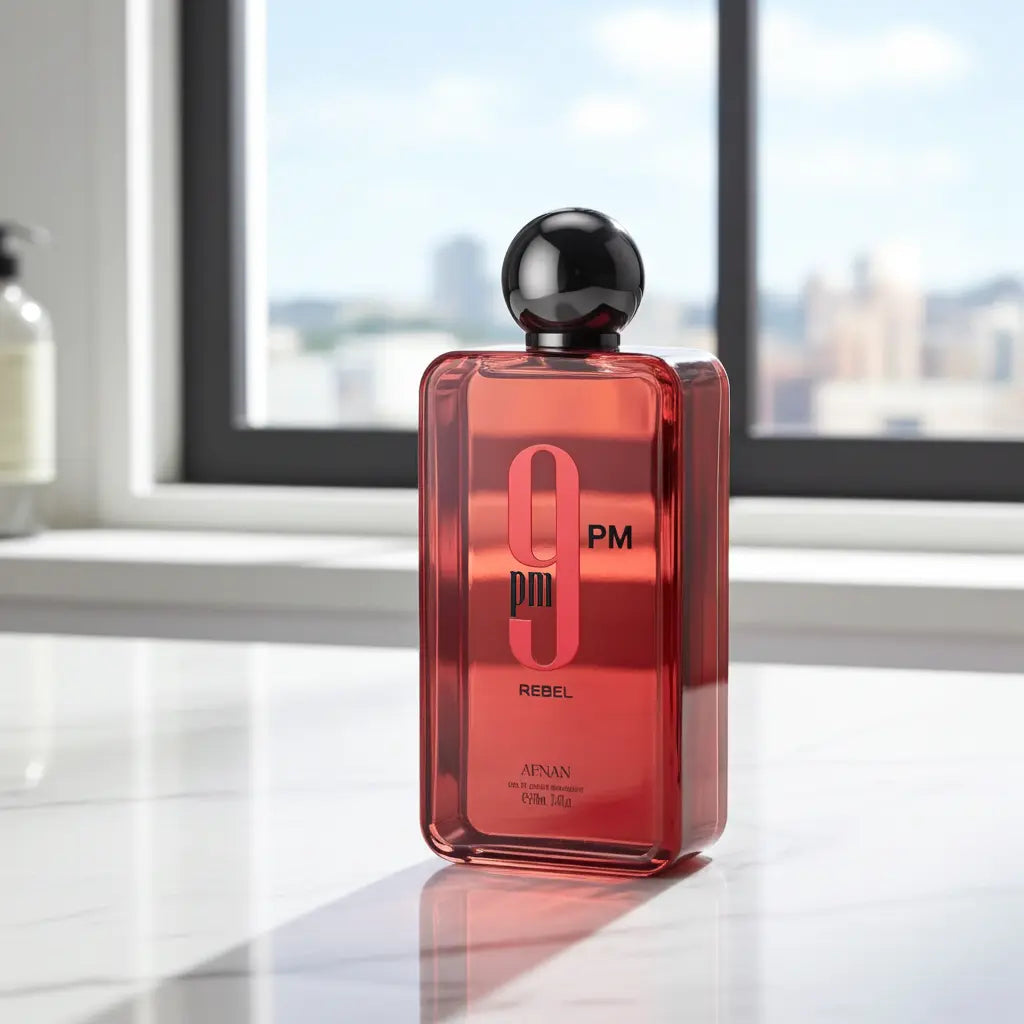 100ML Afnan 9 PM Rebel Unisex Eau De Parfum Original Arabic Perfume High Quality Brand Perfume For Men For Women Holiday Gifts theelegancejewellery